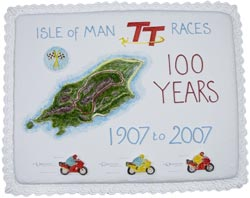 First glimpse of TT birthday cake